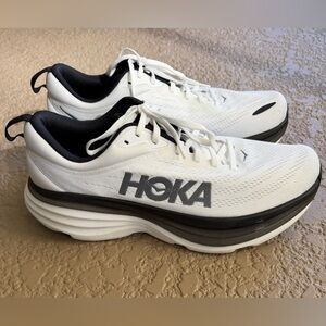 Hoka One Bondi 8 Men's Running Shoes 11D
Excellent Condition White/Black